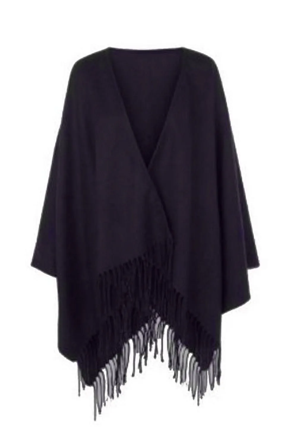 Fringe Blanket Cape Wrap Shawl