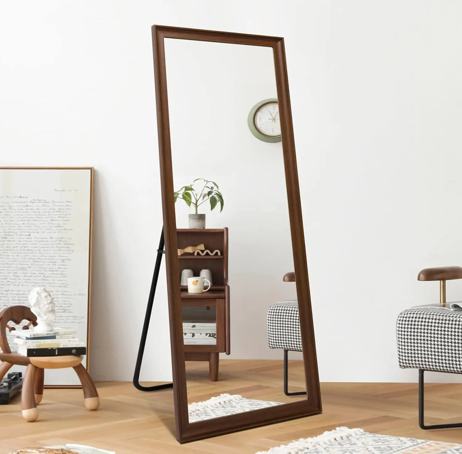 Full-Length Wood Frame Mirror 160x60cm