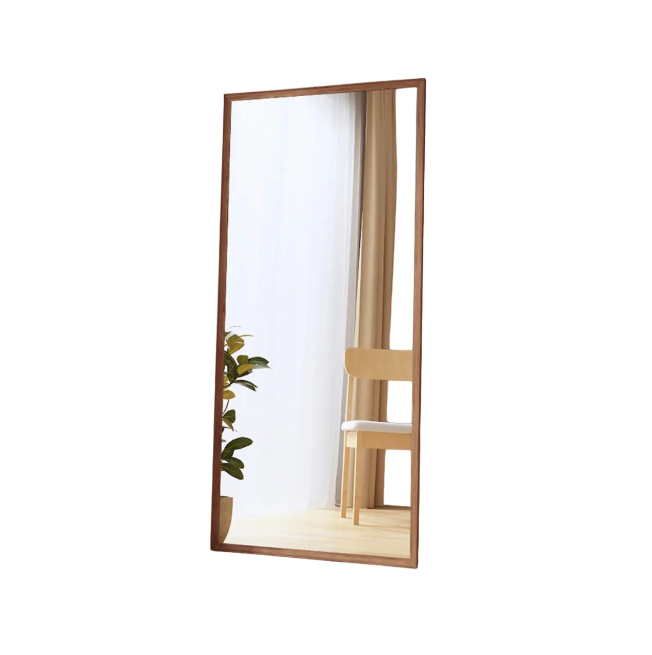 Full-Length Wood Frame Mirror 160x60cm