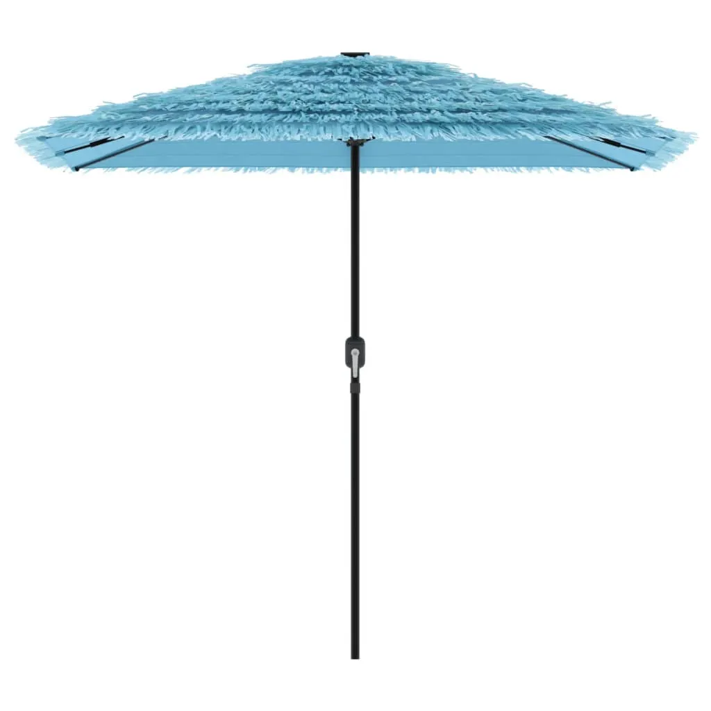 Garden Parasol with Steel Pole Blue 248x248x248 cm