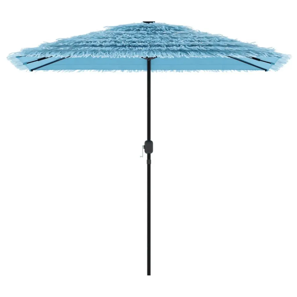 Garden Parasol with Steel Pole Blue 248x248x248 cm