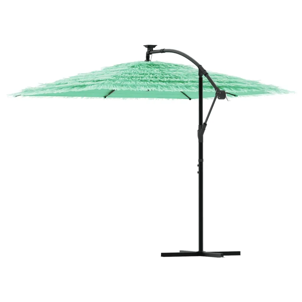 Garden Parasol with Steel Pole Green 269x269x235 cm