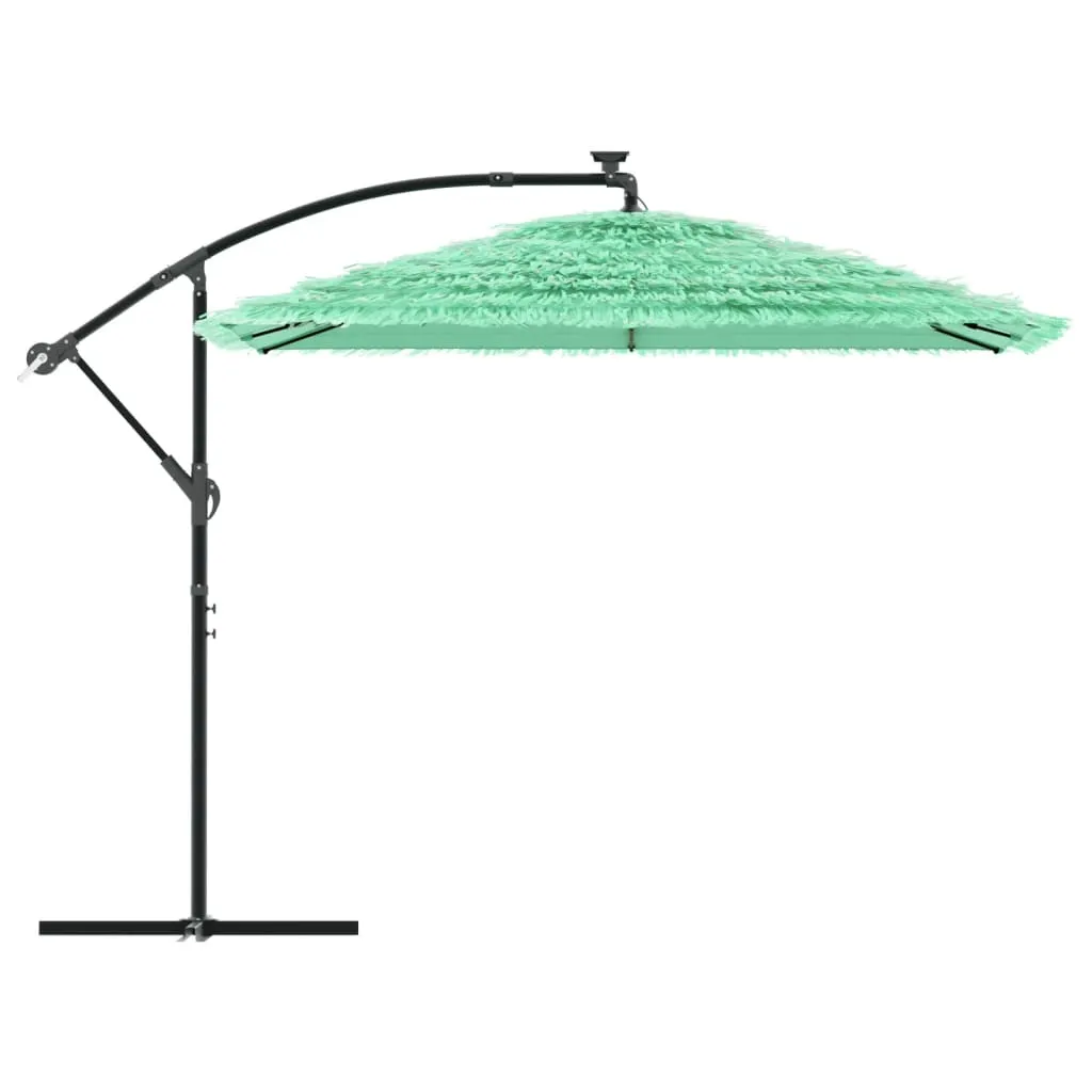 Garden Parasol with Steel Pole Green 269x269x235 cm