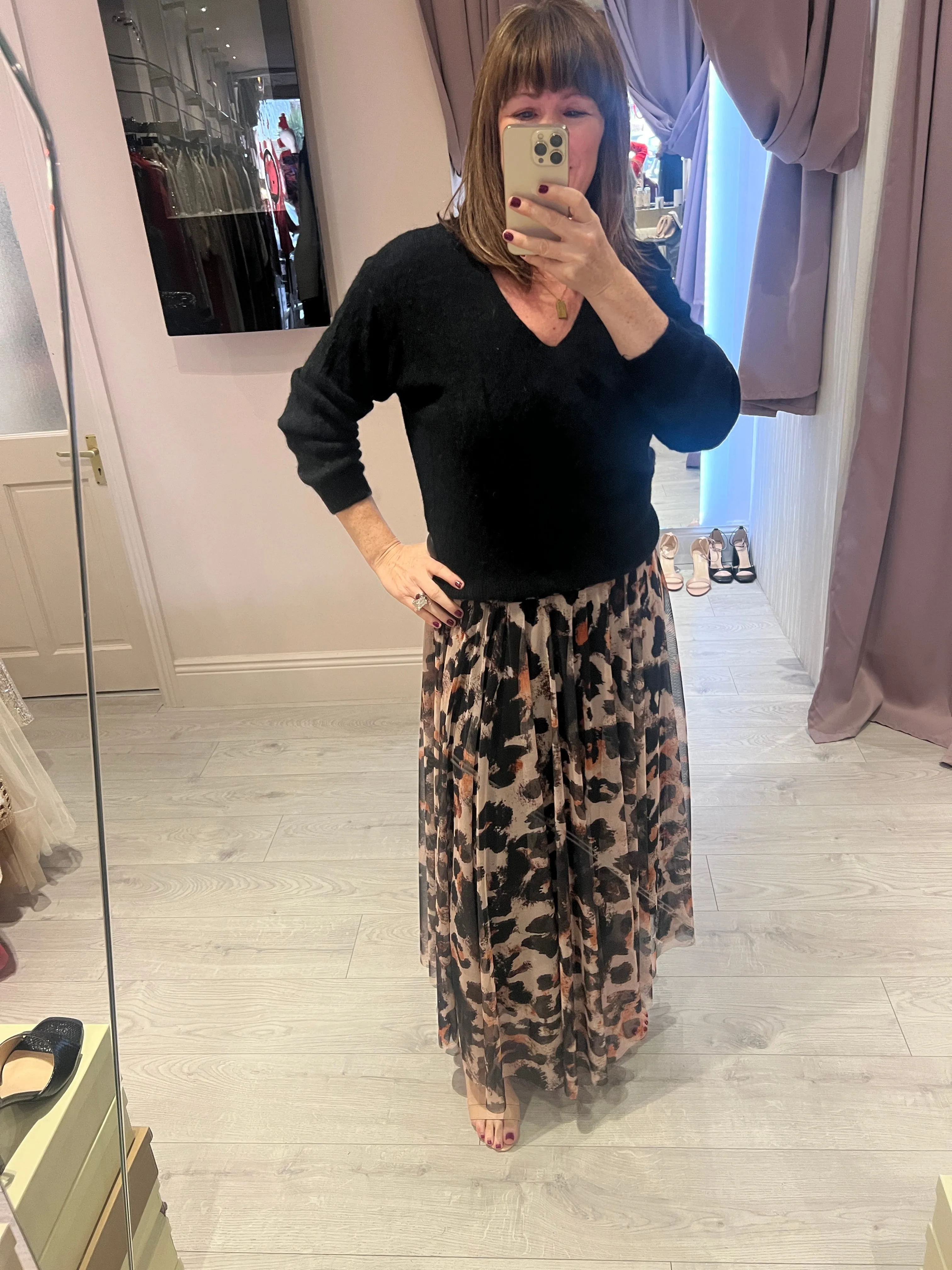 Genesis Animal Print Skirt