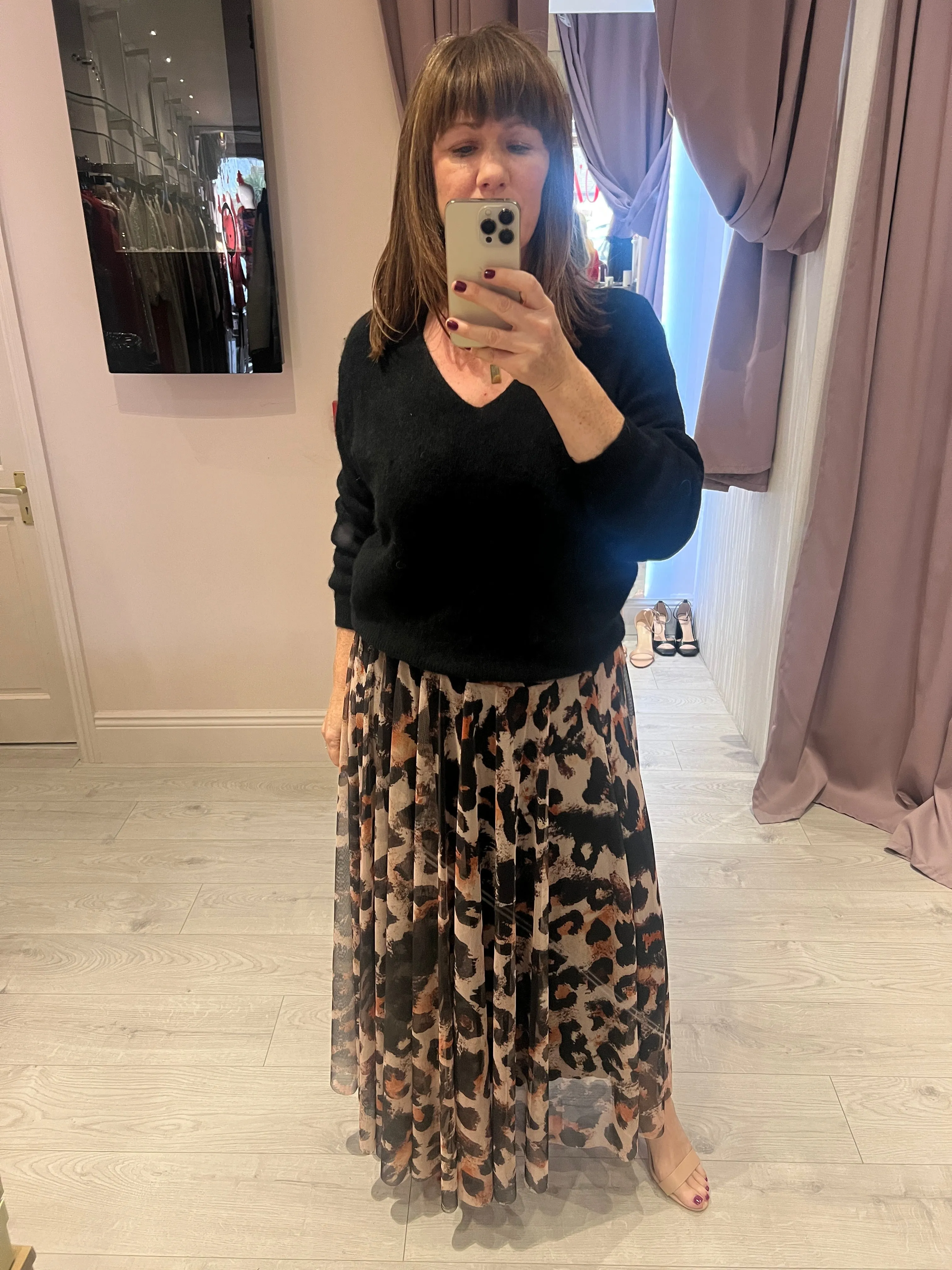 Genesis Animal Print Skirt