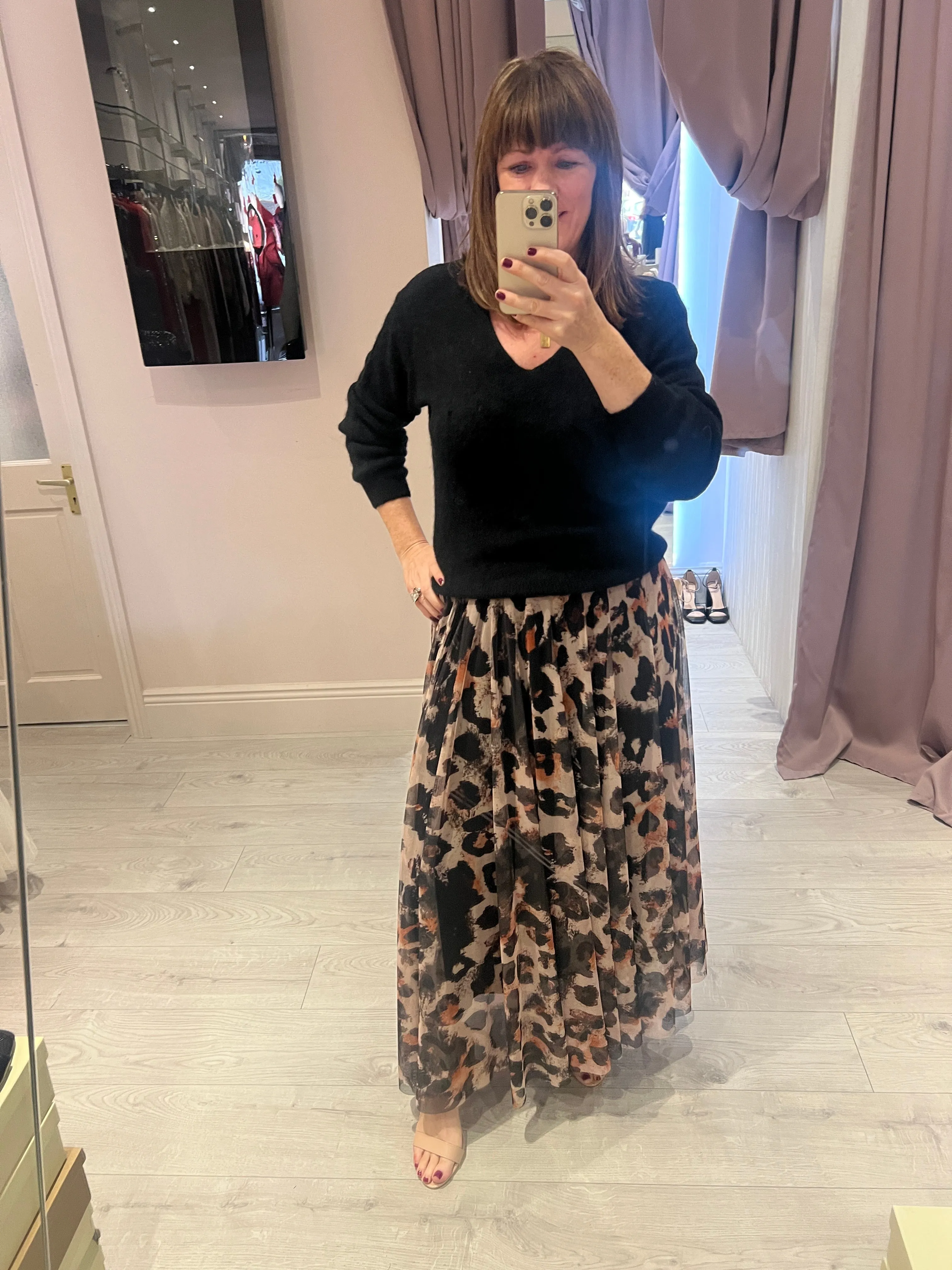 Genesis Animal Print Skirt