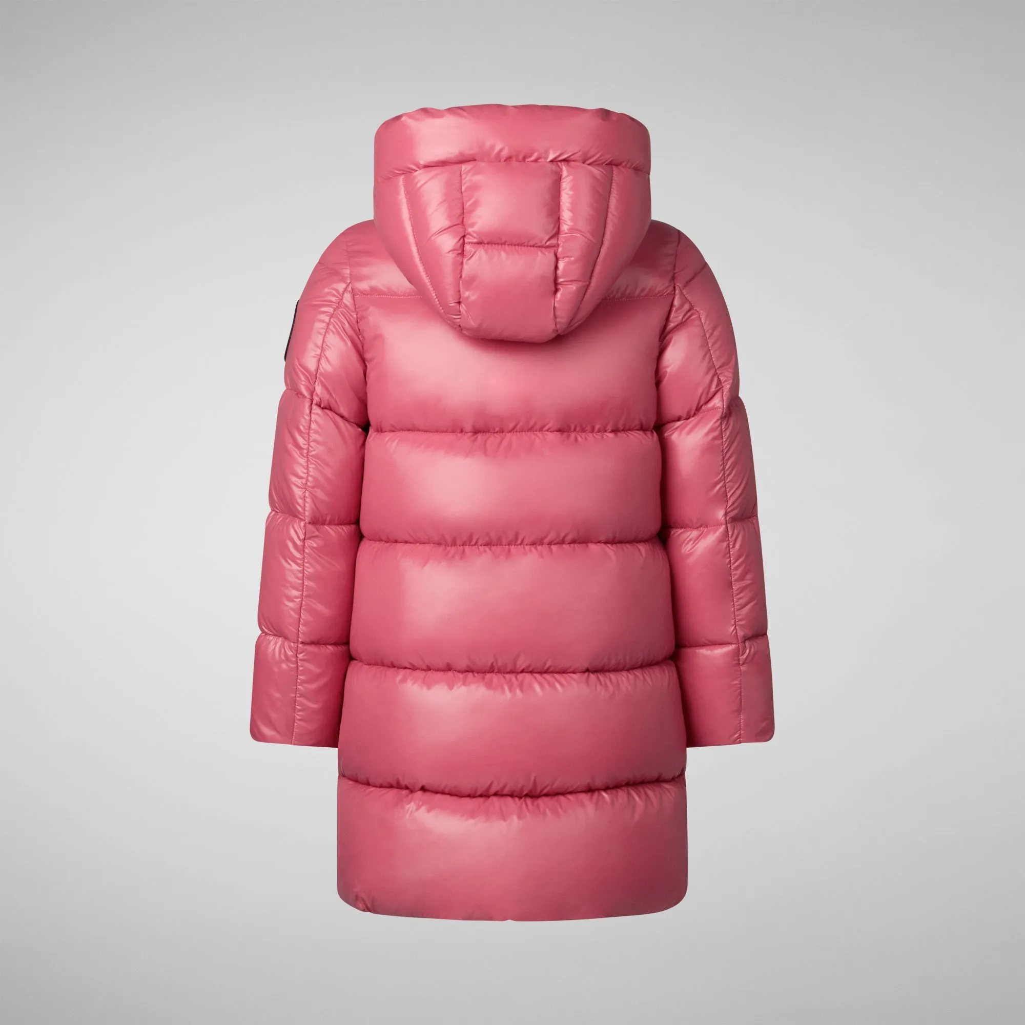 Girls' animal free Puffer jacket Millie in bloom pink