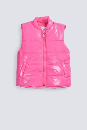 GIRLS SLEEVELESS PUFFER JACKET