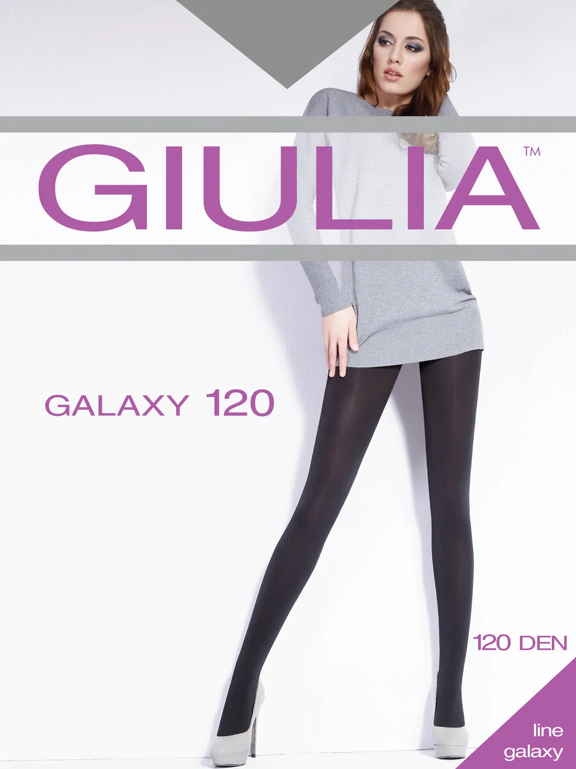 Giulia Galaxy 120 Denier Opaque Lustre Sheen Tights