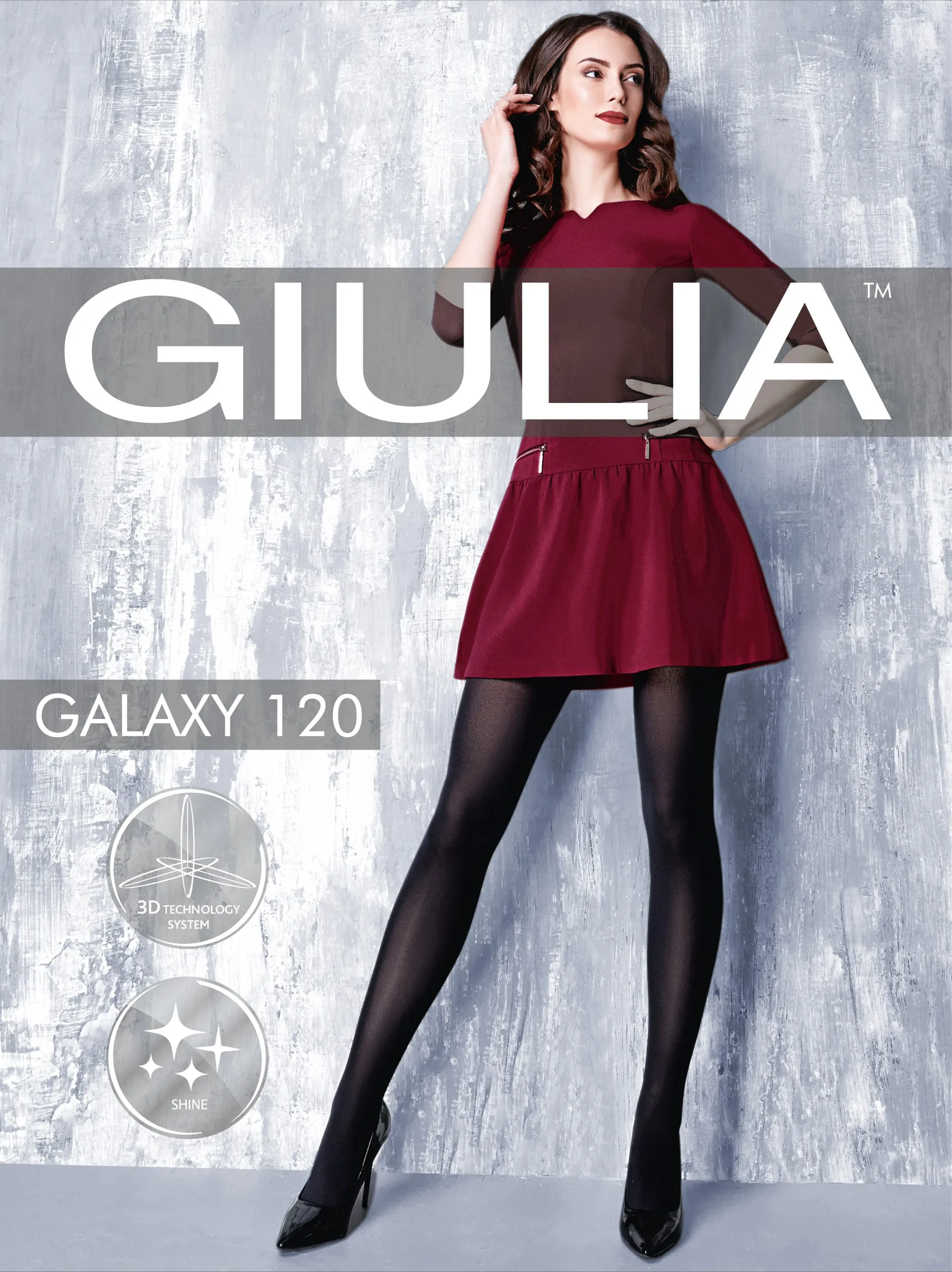 Giulia Galaxy 120 Denier Opaque Lustre Sheen Tights