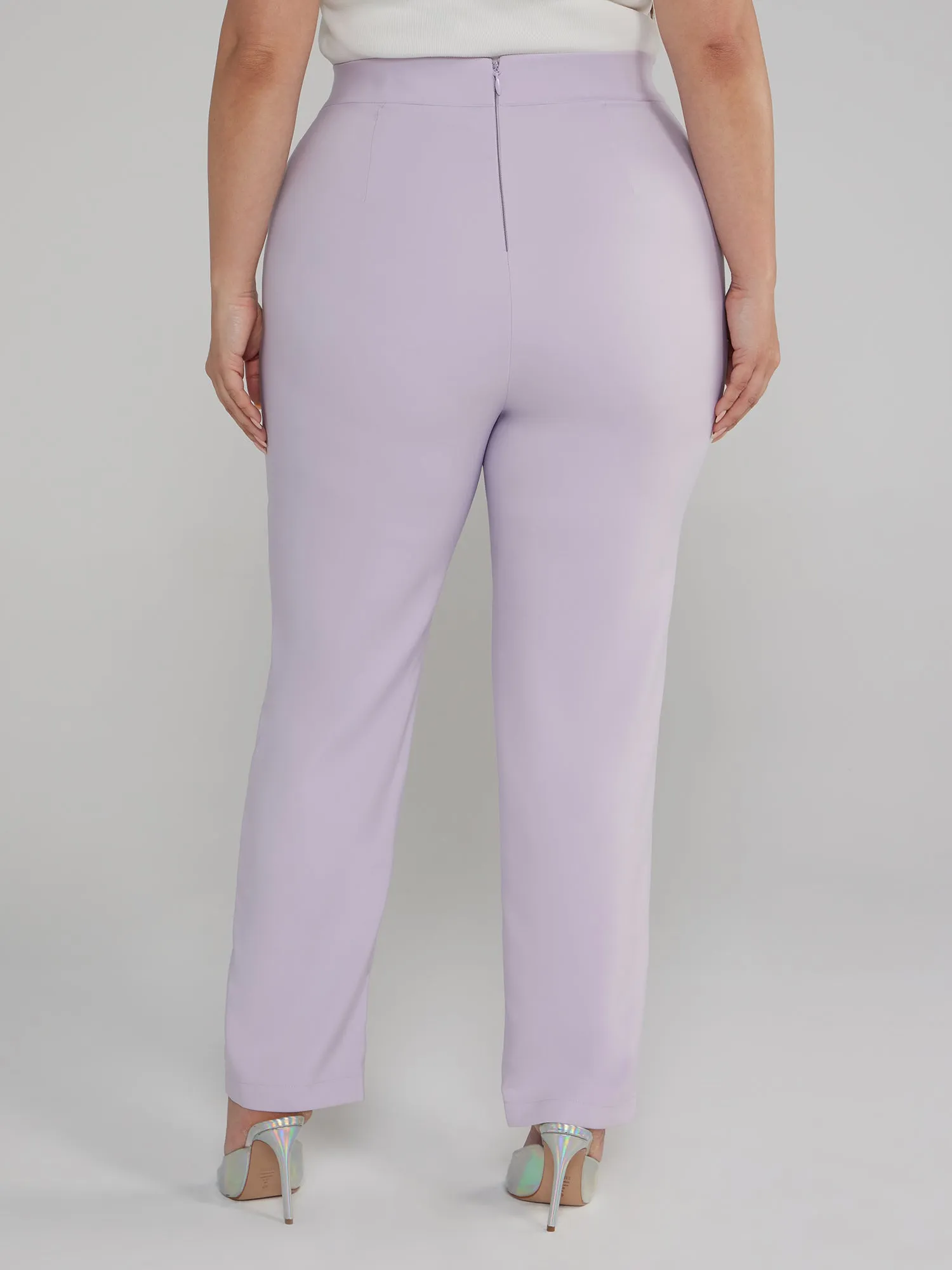 High Rise Slim Leg Pants