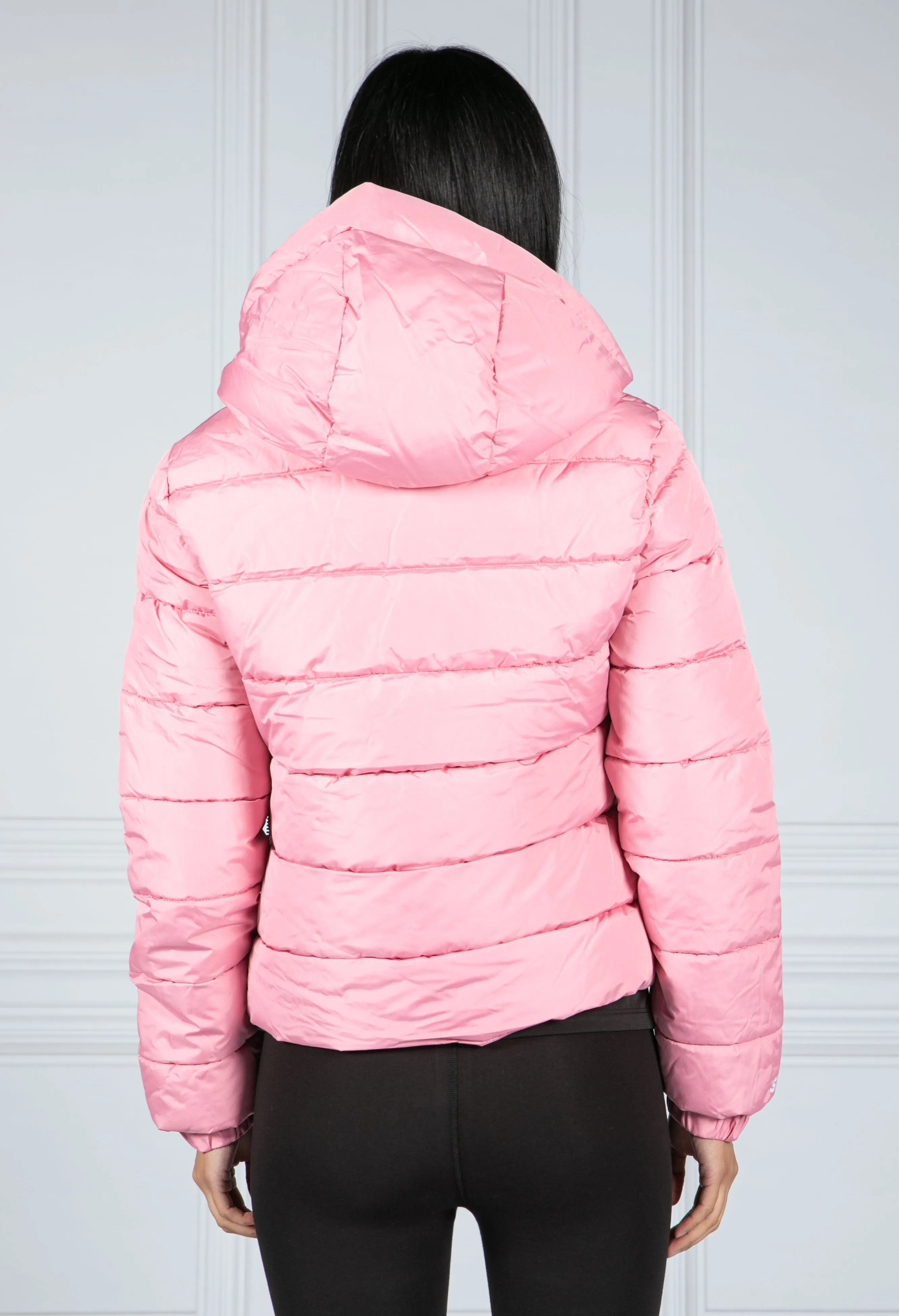 Hooded Spirit Sports Puffer Jacket in Montauk Blush