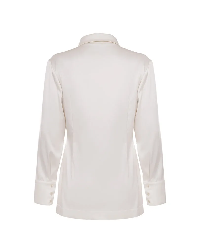 Ivory viscose shirt