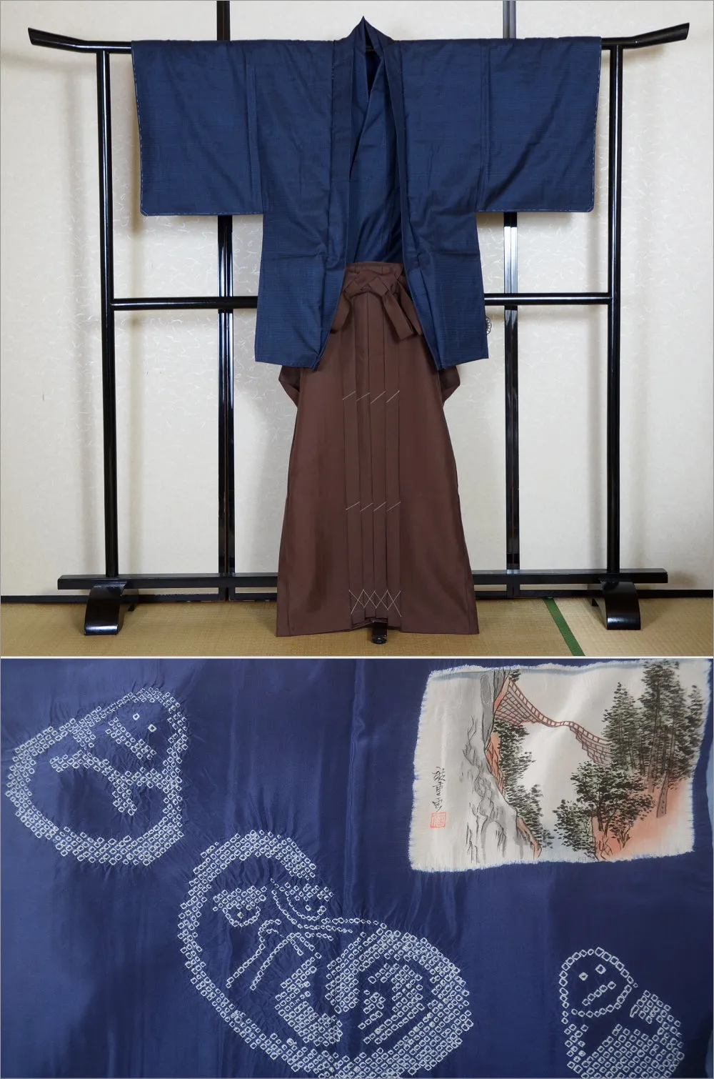 Jacket, kimono, hakama set / JKH #1-084