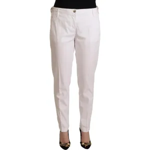 Jacob Cohen Elegant Mid Waist Tapered Trousers