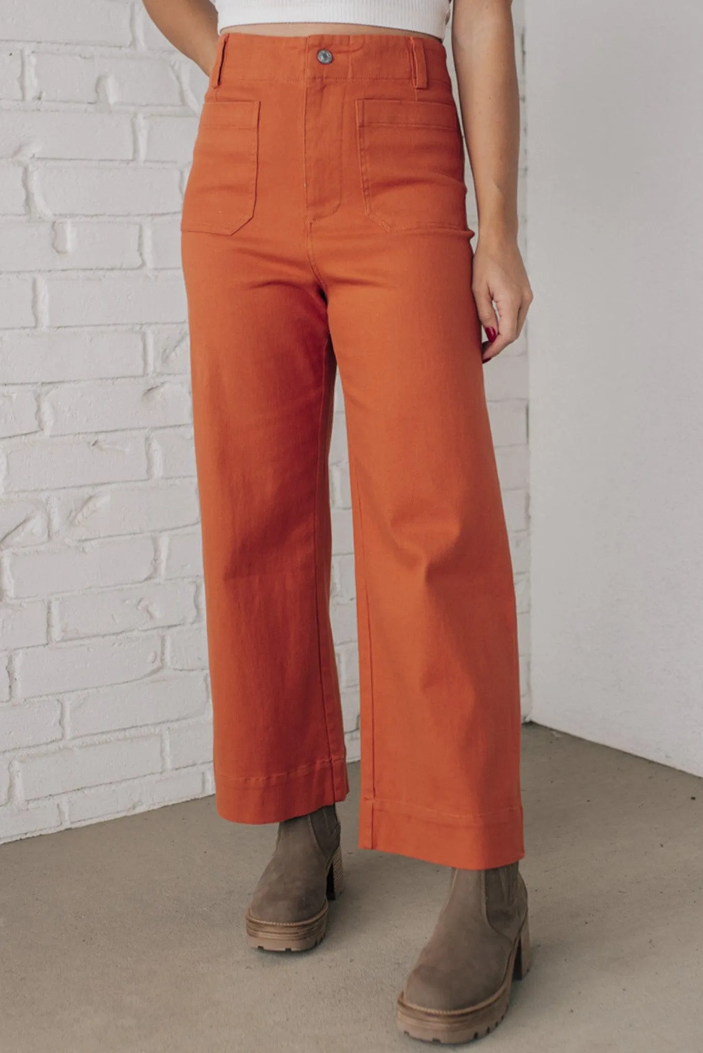 Jaymie Wide Leg High Waist Pants