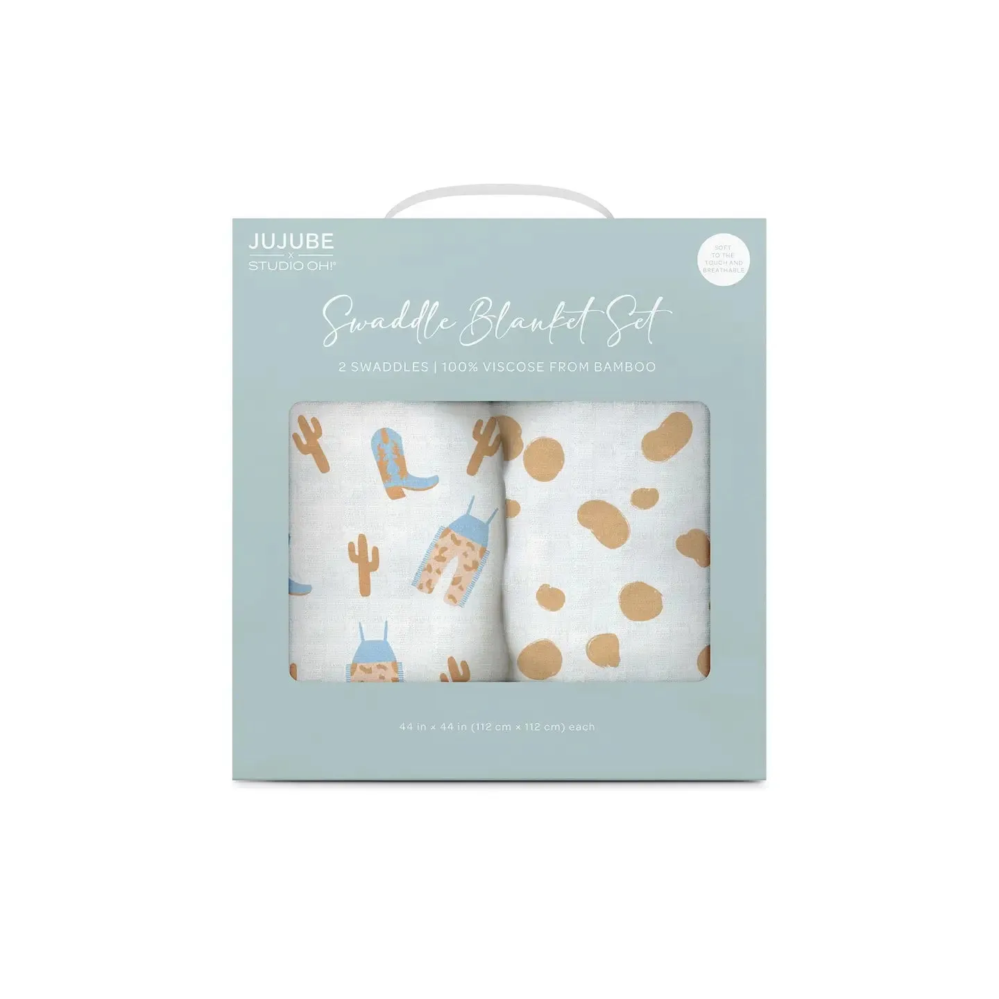 Jujube | Swaddle Blanket Set Howdy Partner Blue