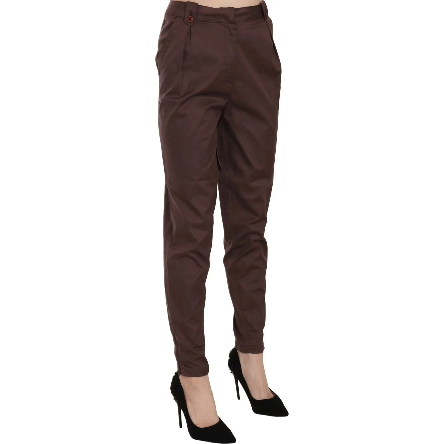 Just Cavalli High Waist Tapered Chic Formal Pants