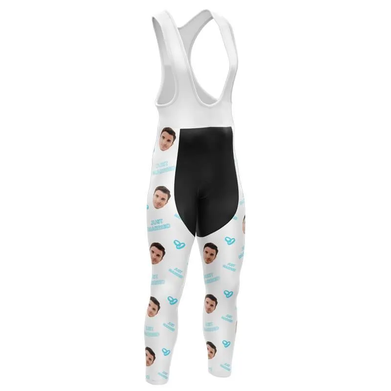 Just Married Custom Face Bib Pants (white)