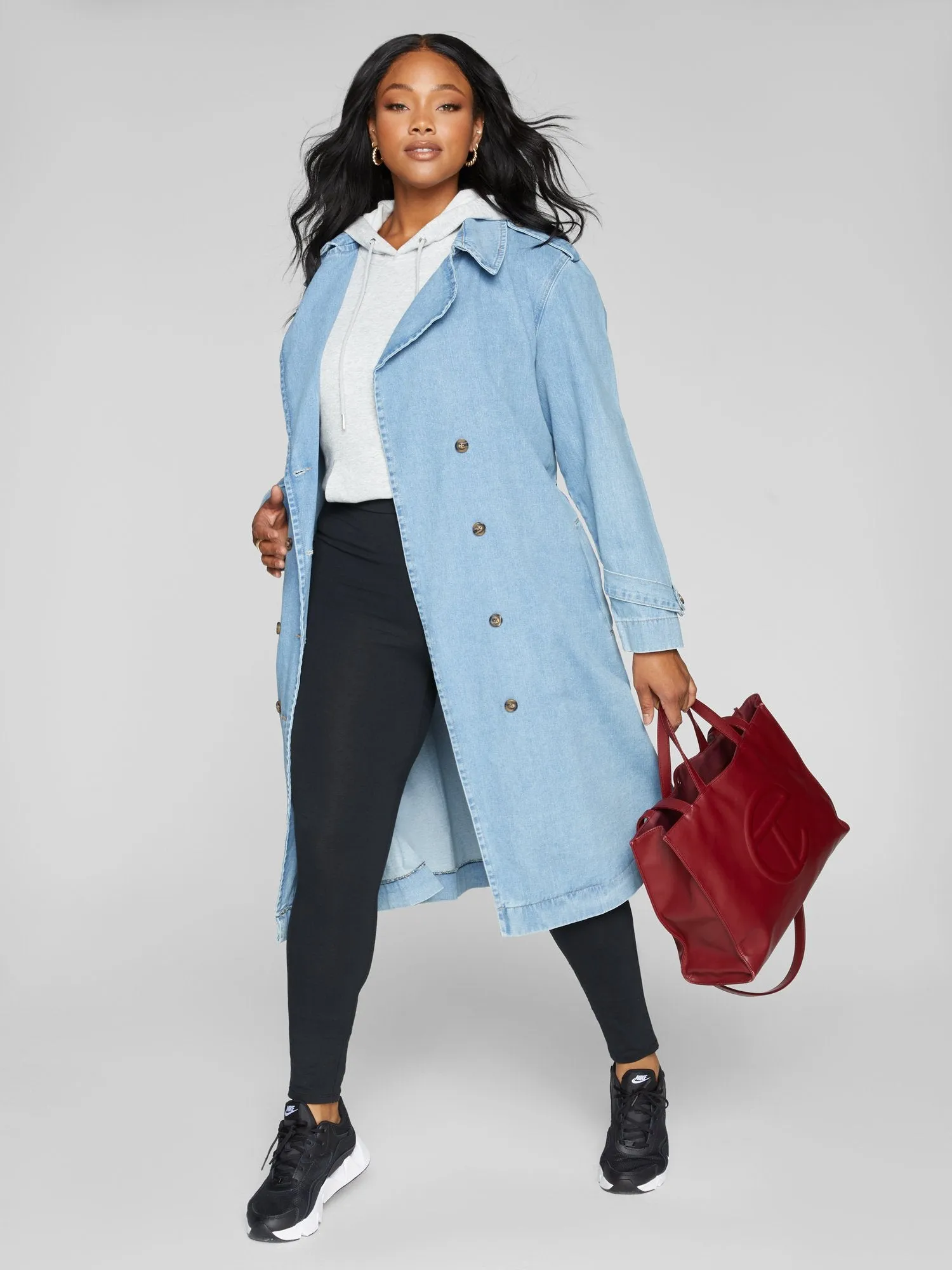 Katrina Denim Trench Coat