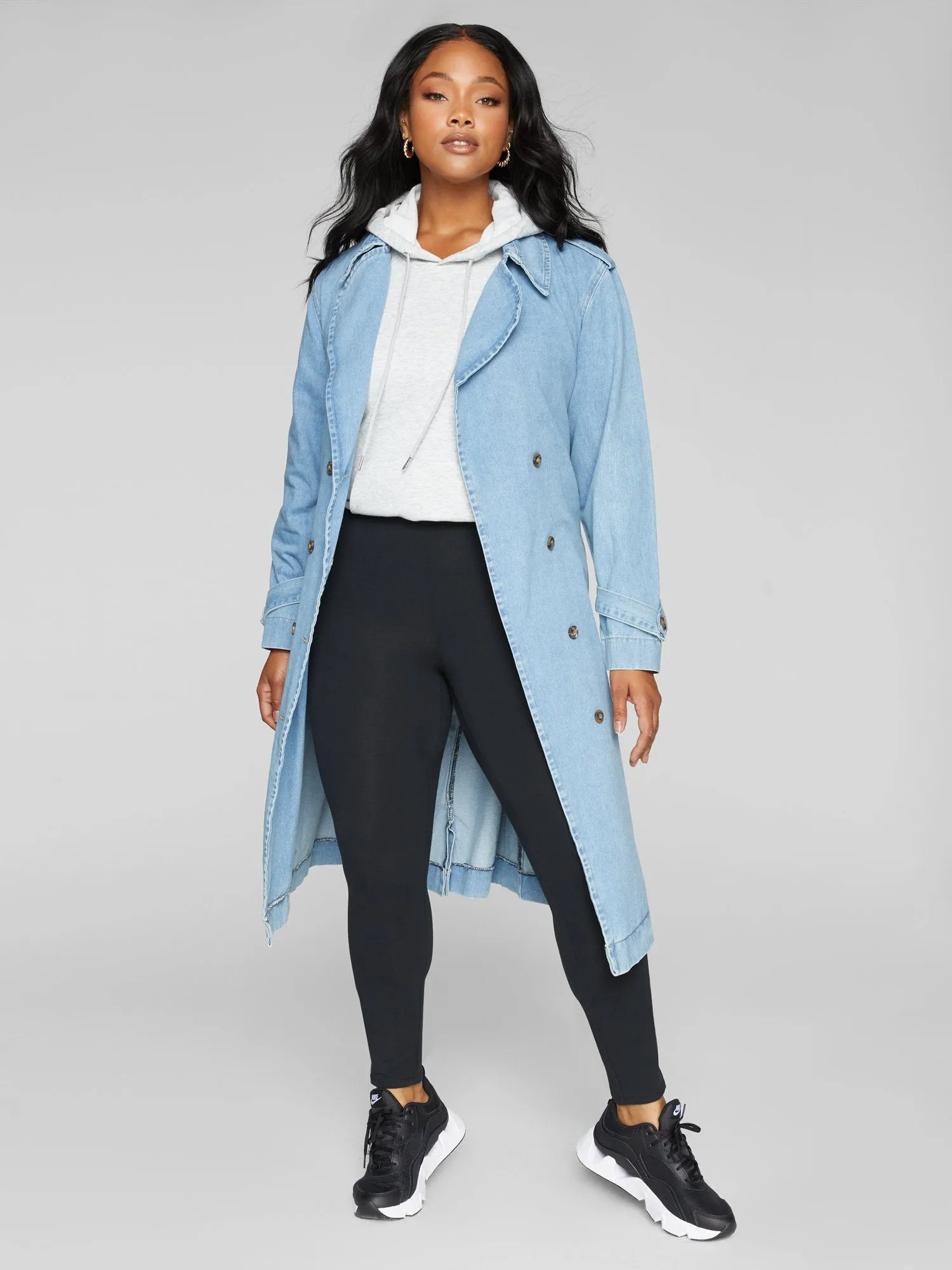 Katrina Denim Trench Coat