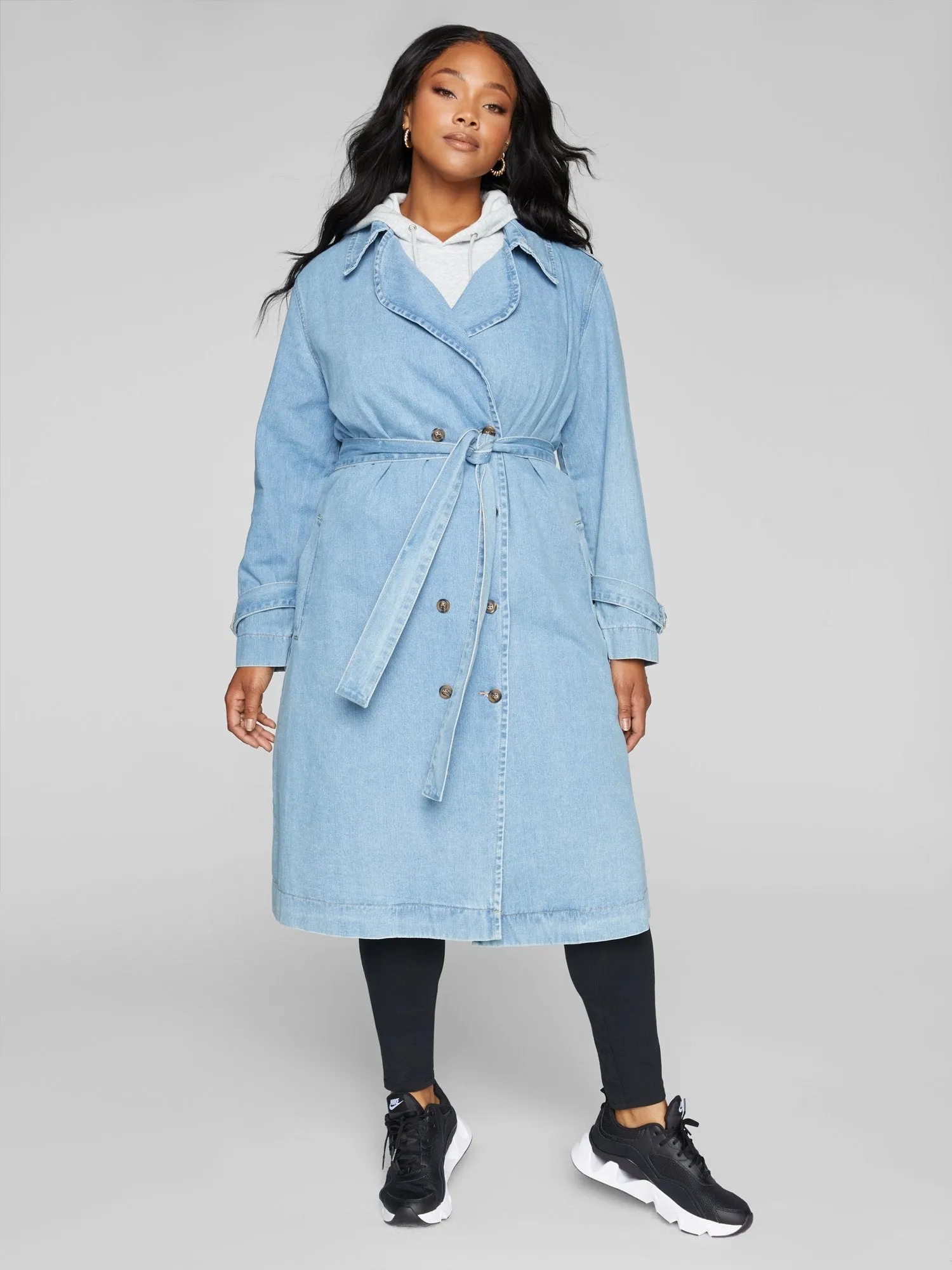 Katrina Denim Trench Coat