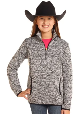 Kid's Powder River Melange 1/4 Zip Pullover