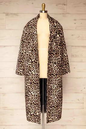 Kilkis | Leopard Print Trench Coat