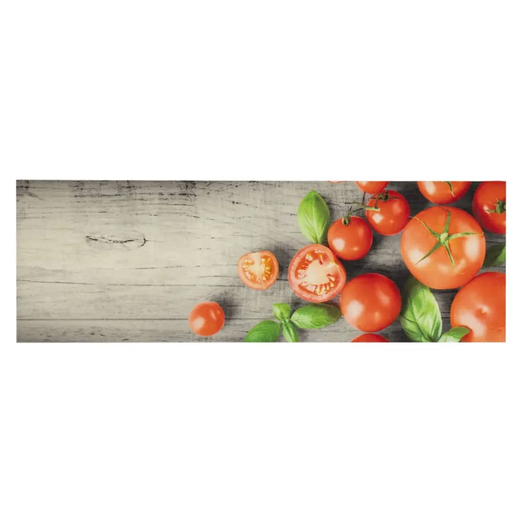 Kitchen Rug Washable Tomatoes 60x180 cm Velvet