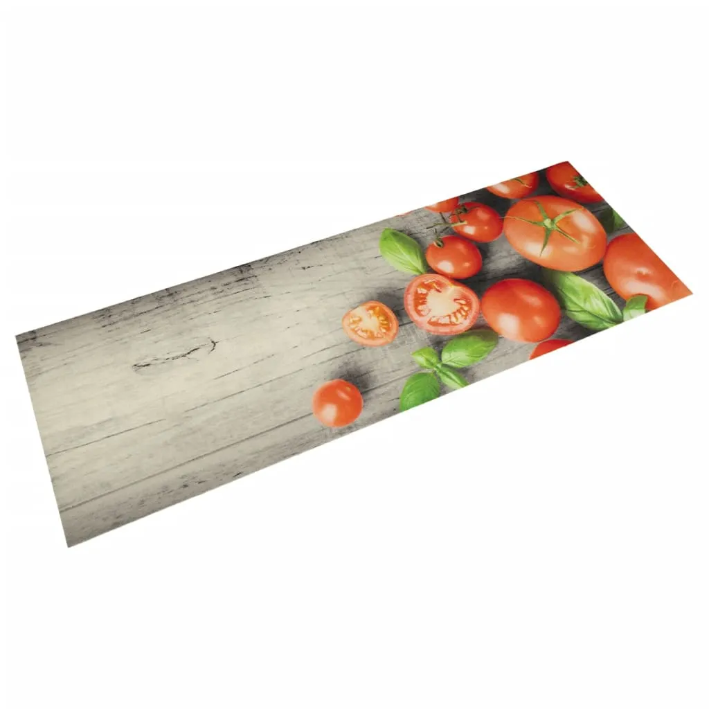 Kitchen Rug Washable Tomatoes 60x180 cm Velvet