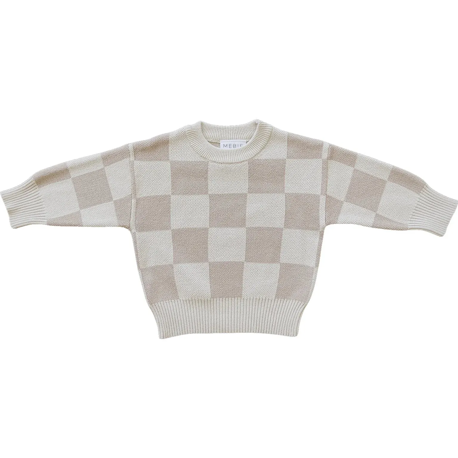 Knit Sweater | Checkered