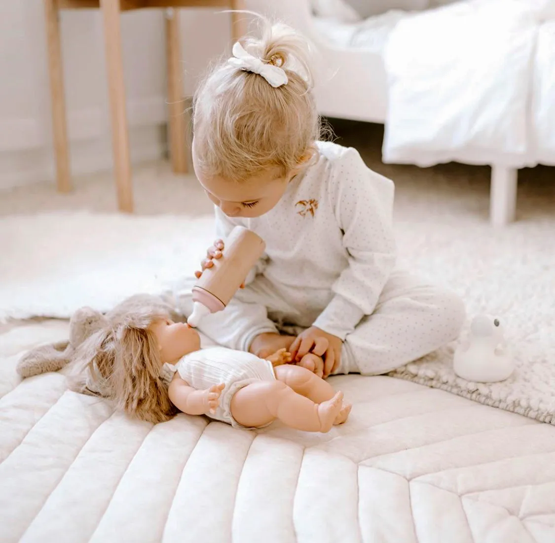 Leaf Cotton Play Mat | Oat