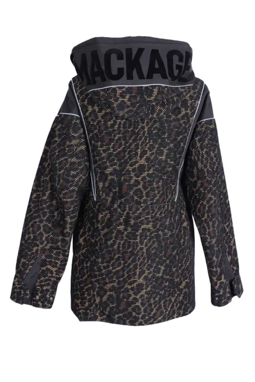 Leopard Print Down Puffer Jacket