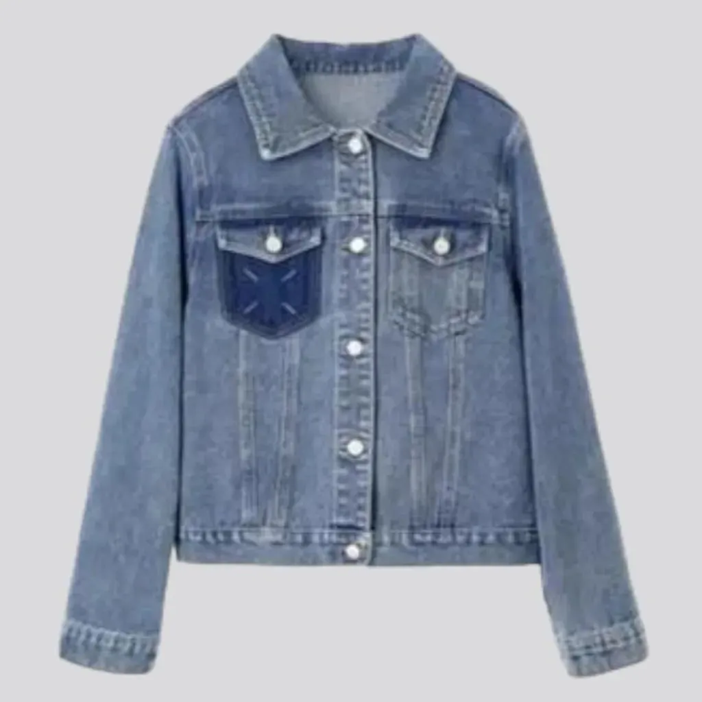 Light-wash vintage jean jacket