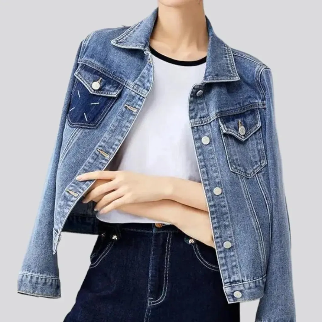 Light-wash vintage jean jacket