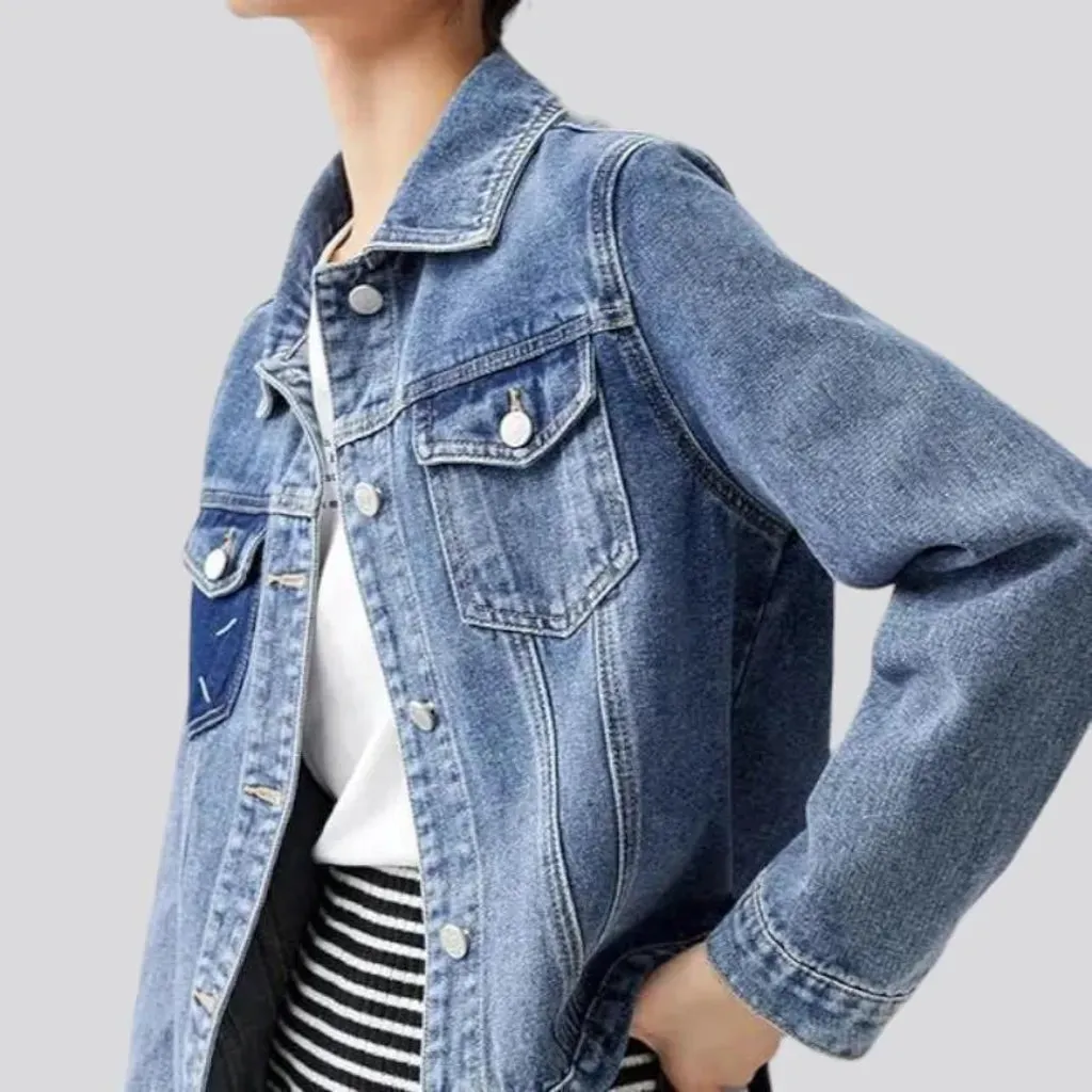 Light-wash vintage jean jacket