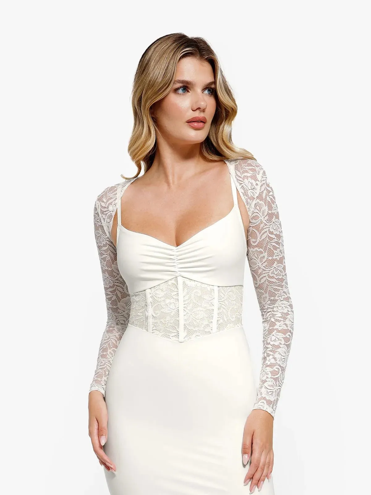 Long Sleeve Lace Shrug