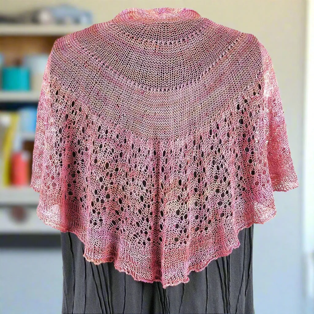 Lotus Lace Weight Shawl Pattern