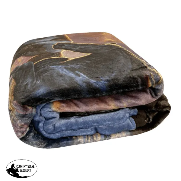 'Making Waves' Silk Touch Sherpa Lined Throw Blanket - 50" x 60"