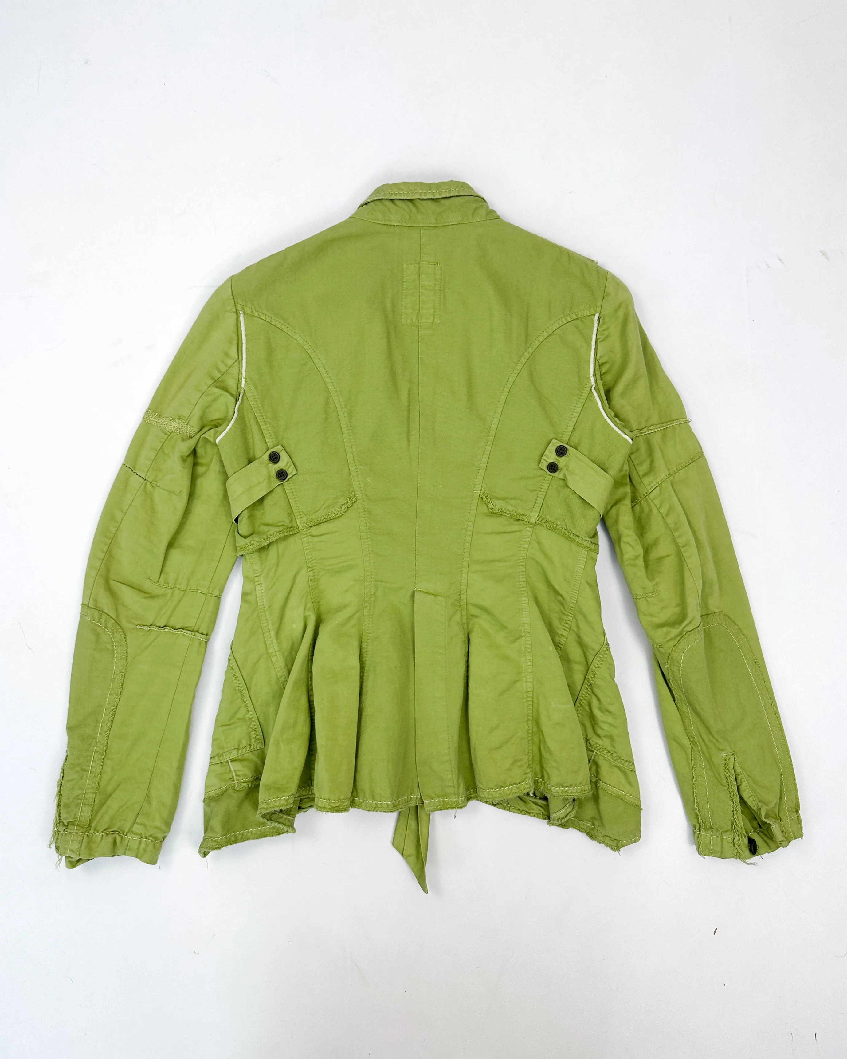 Marithé Francois Girbaud Green Utility Blazer 2000's