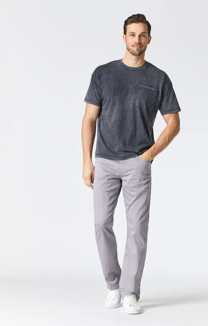 MATT RELAXED STRAIGHT LEG PANTS IN GRAPHITE TWILL