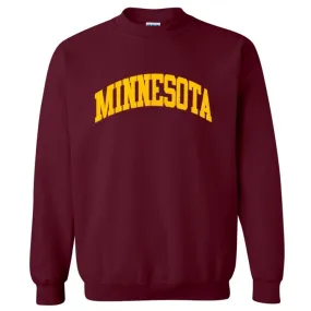 Minnesota Maroon Pullover Crewneck