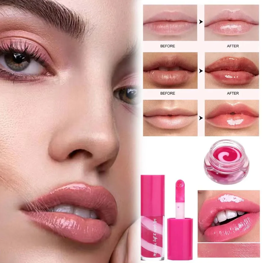 Miss Lara one Spiral Lip Gloss lip Balm Set For Moisturizing Long Lasting Color Enhancing And Elegant Lip Makeup