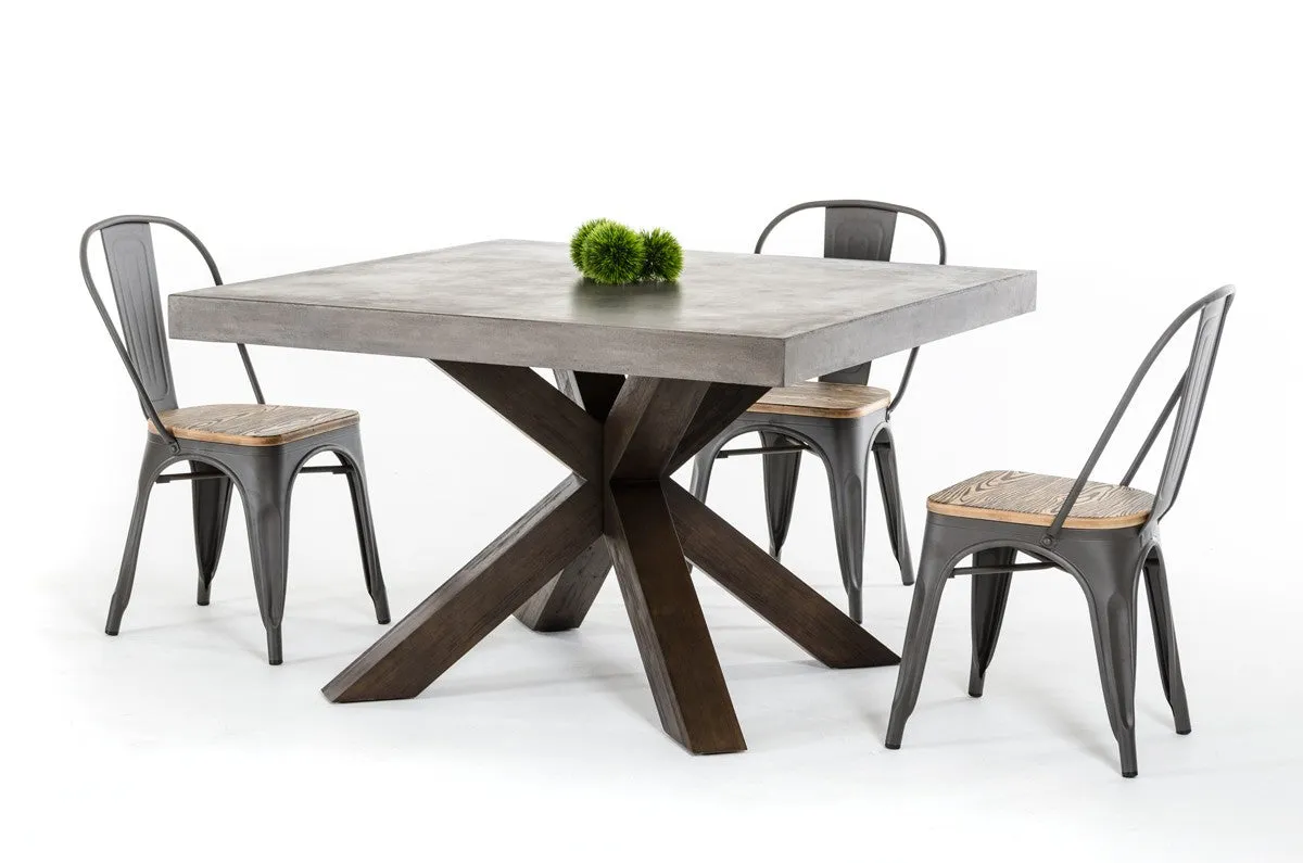 Modrest Urban Concrete Square Dining Table