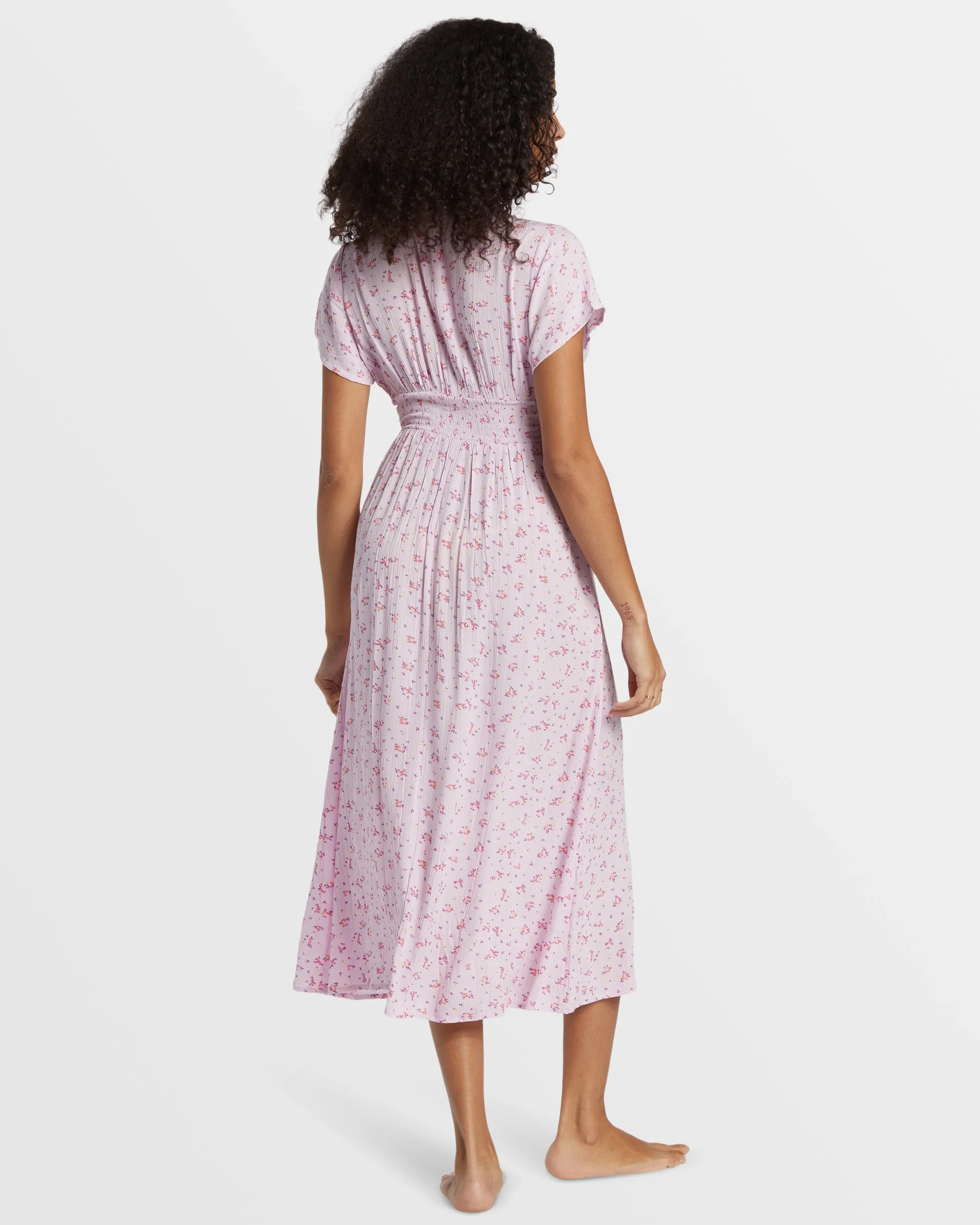 Morning Sky Midi Dress - Iced Lavender