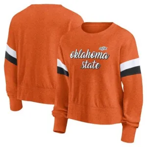 New - NCAA Oklahoma State Cowboys Women's Crew Neck Fleece Sweatshirt - L