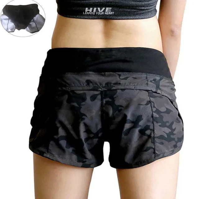 NUSION HEAL Womens Running Shorts 2 In 1 Running Tights Short Women's Gym Cool Woman Sport Short Fitness Ladies Running Shorts