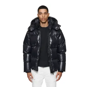 Nylon Down Puffer Jacket (Black) - PP611PBBP423