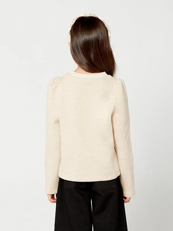 One Friday Beige Solid Sweat Shirt