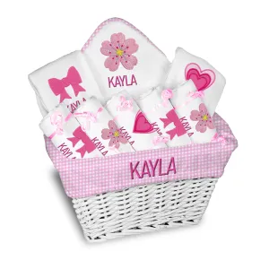 Personalized Emoji Large Basket - Pretty in Pink